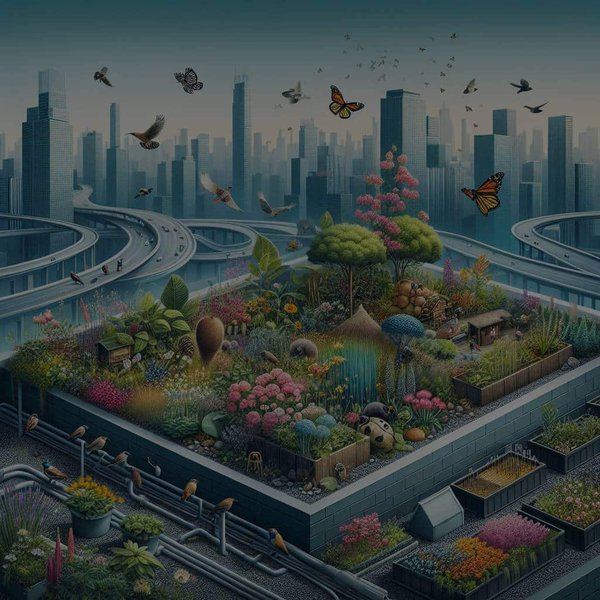 Quels sont les avantages d'un jardin de toiture pour la biodiversité urbaine ?