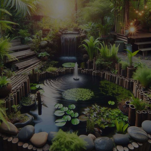 Peut-on créer un étang de jardin durable sans pompe électrique ?